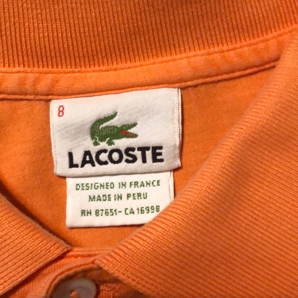 LaCoste Alligator Polo’s, Size 8/XL US size. $50.00 takes all three!
